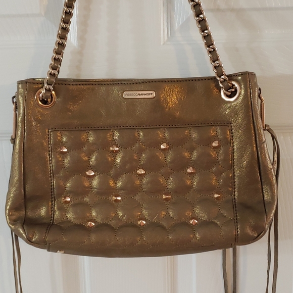 Rebecca Minkoff Handbags - Rebecca Minkoff Copper Studded Affair Swing Bag